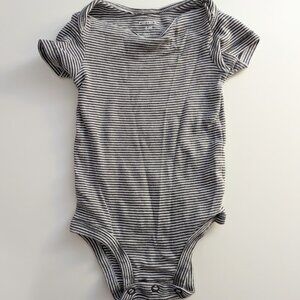 Carter's grey and white bodysuit